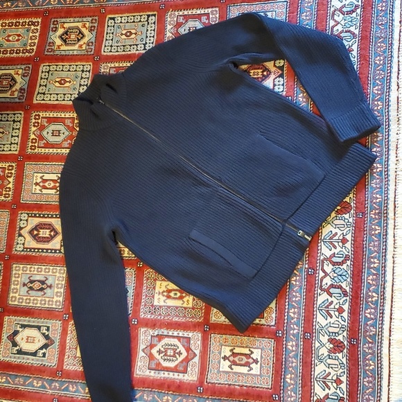 GAP Mockneck Sweater Jacket 100%I Cotton - Picture 5 of 16